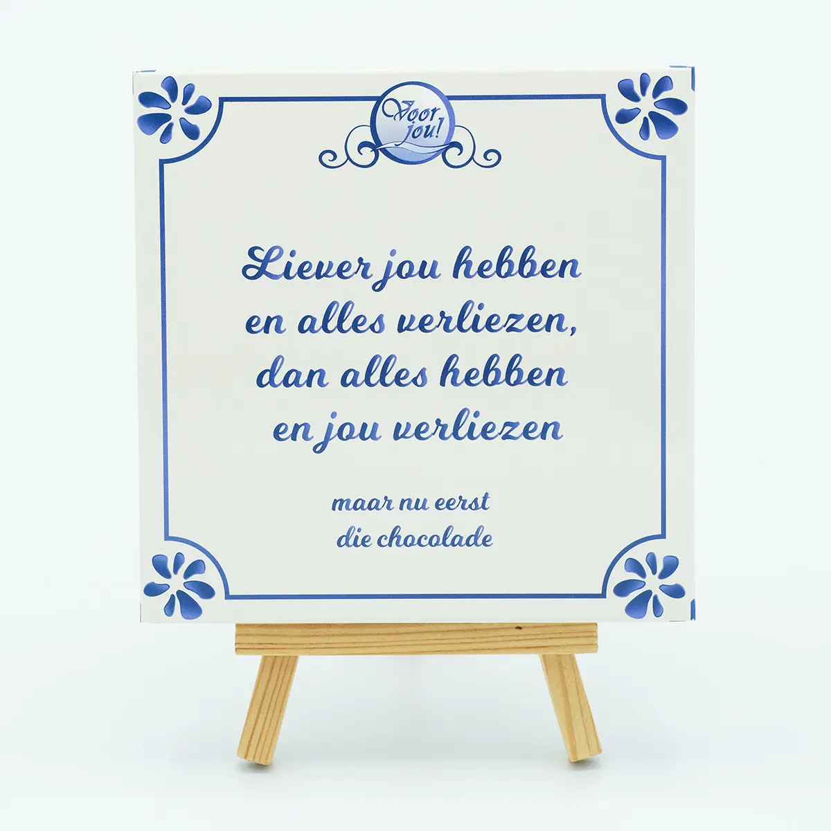 Delfts blauw tegel, liever jou