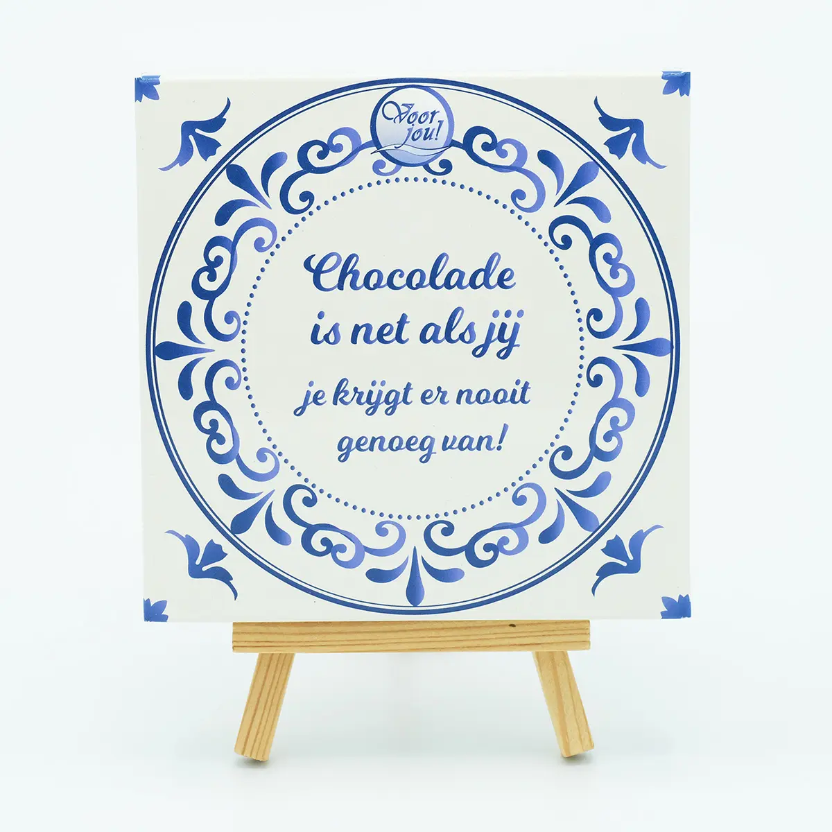 delfts blauw tegeltje, nooit genoeg